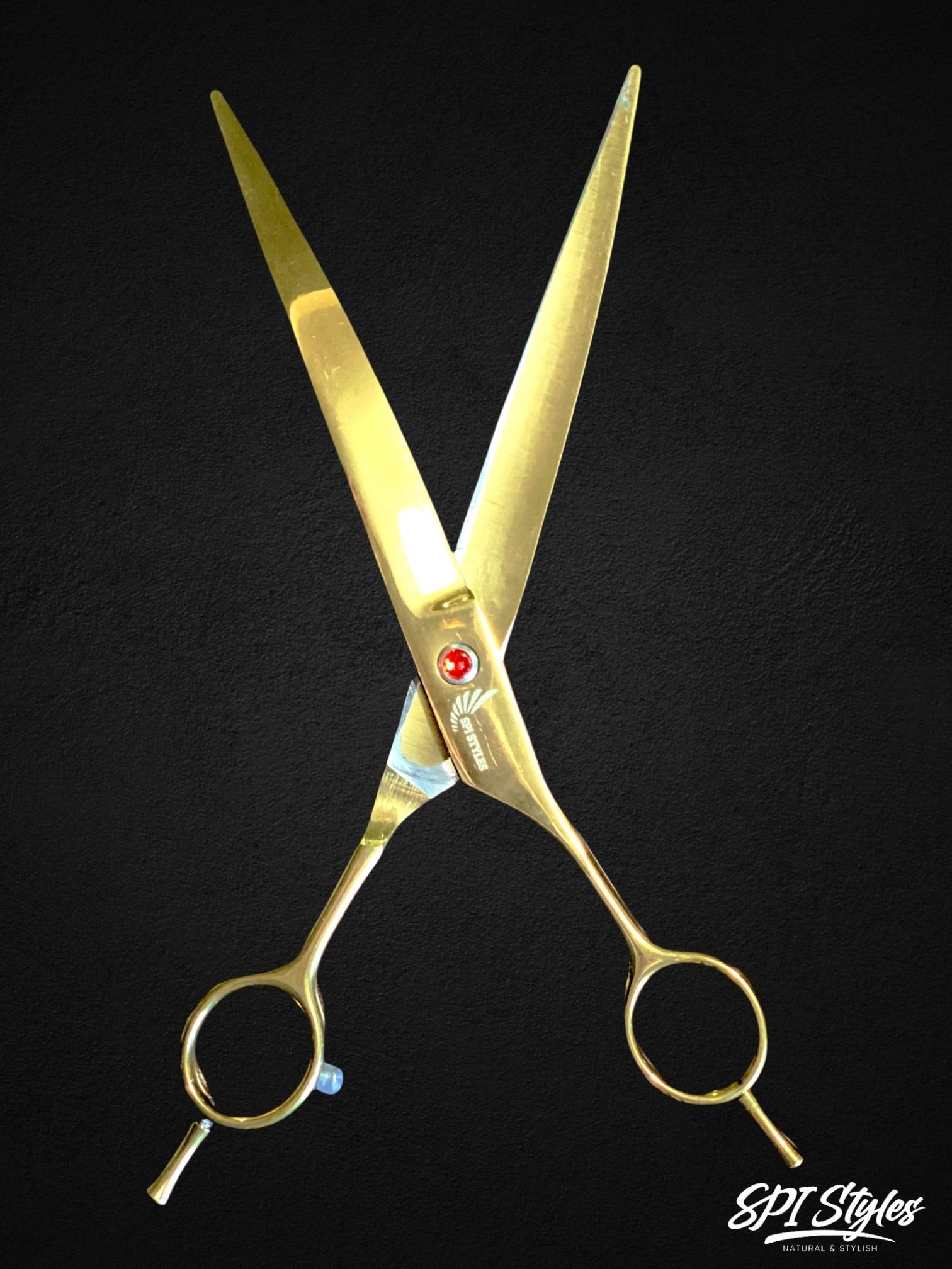 Master Barber & Salon Curved Gold Scissors